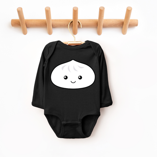 Little Baby Siopao Black Onesie